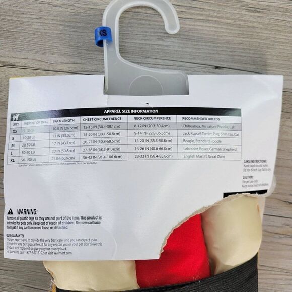 Vibrant Life Hot Dog Dog Costume Sz XS - Picture 5 of 6